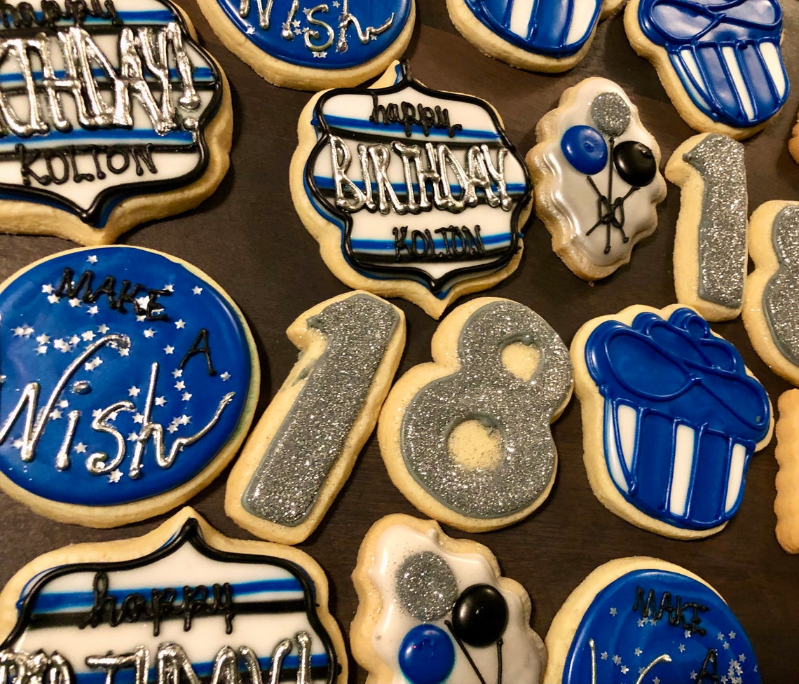 BIRTHDAY BLING Cookies Birthday Sugar Cookies Birthday Gift Etsy