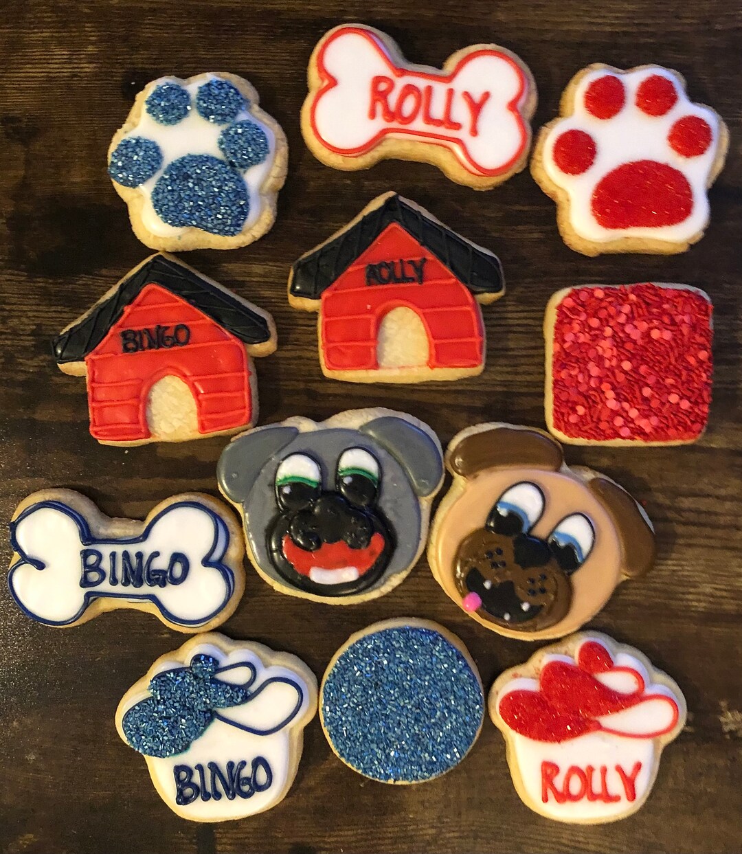 Puppy Dog Sugar Cookies Dog Cookies Happy Birthday Cookies Etsy Ireland
