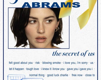 GRACIE ABRAMS I Love You Im Sorry Poster. Digital Download - Etsy UK