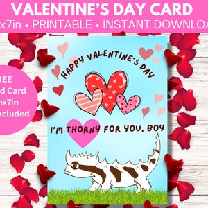 Carte de la Saint-Valentin pour lui —Thorny for You Boy— Téléchargement numérique