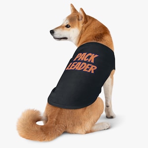 Pet Tank Top - PACK LEADER (orange) - Different Colors Available