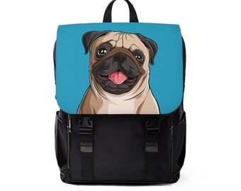Pug Life - Rabat turquoise - Sac à dos pour la rentrée