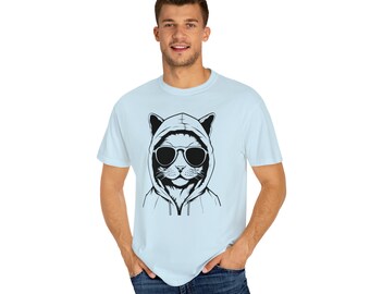 Cool Cat - Klädfärgad T-shirt - Flera färger tillgängliga