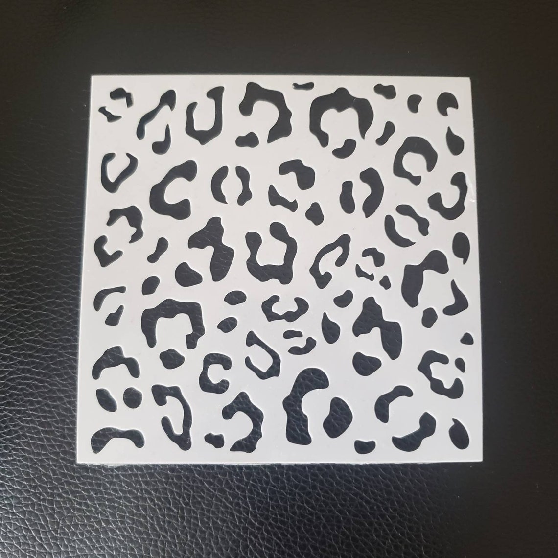 Leopard stencil animal print cake stencil airbrush cookie