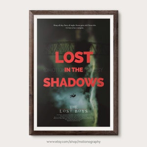 The Lost Boys - movie poster, film poster, lost boys poster, vampire poster, minimal print, minimalist movie poster