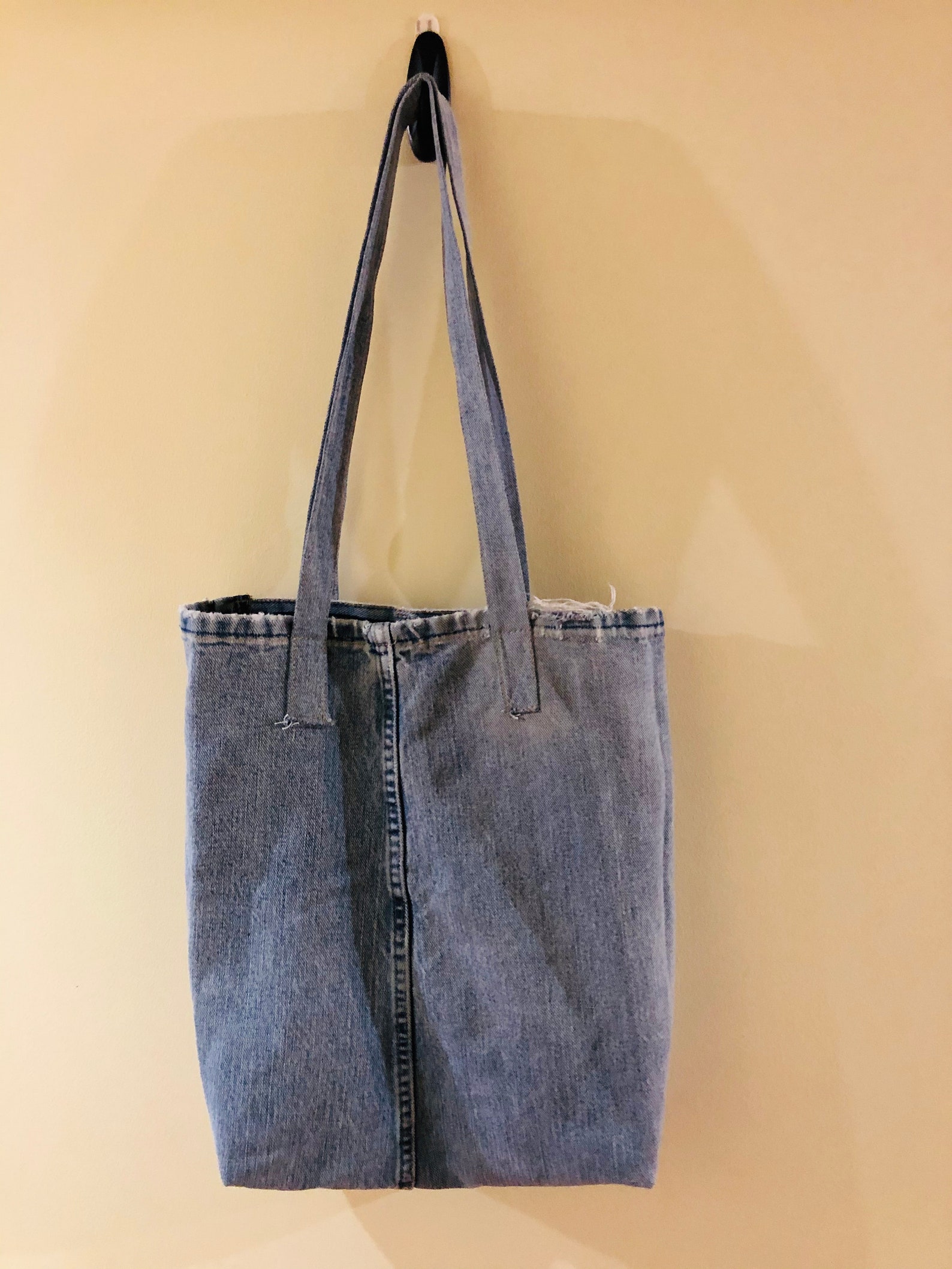 Denim Jean Tote Bag Etsy
