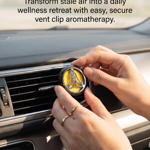 Auto Diffuser Set Chakra – 30mm Geurverspreider voor Auto | Essentiële Olie Diffuser , Ventilatierooster Clip, Yoga Cadeau, Meditatie Cadeau