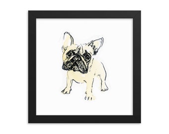 Tan Frenchie French Bulldog Art Print