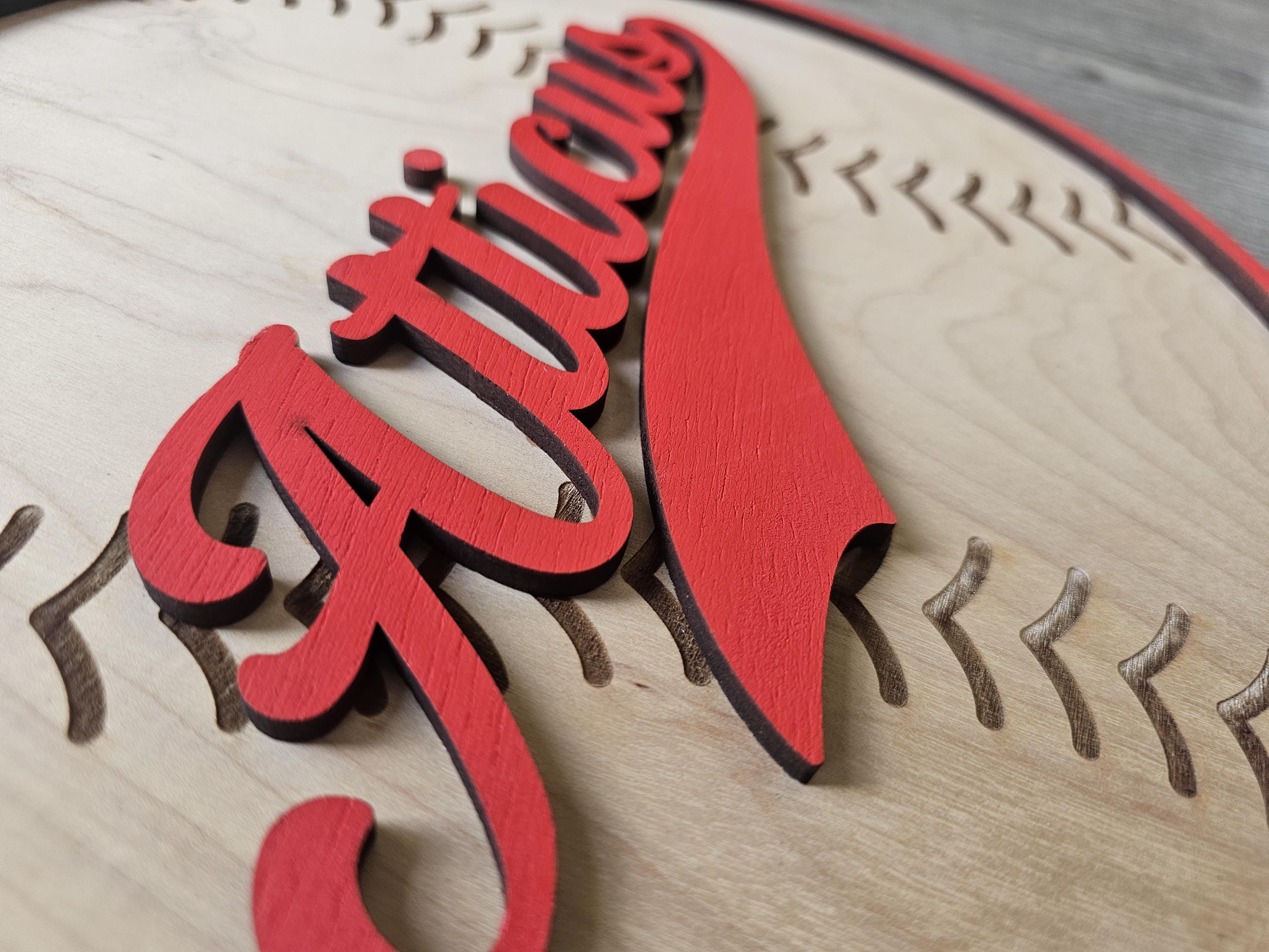 Personalized Baseball Name Sign | Custom Wood Baseball Wall Decor ...