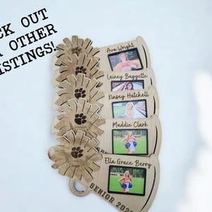 Cheer Coach Gift, Cheerleading Plaque, team gift to coach, great season award, Thank You Coach 2025 2026 Cheer image 10