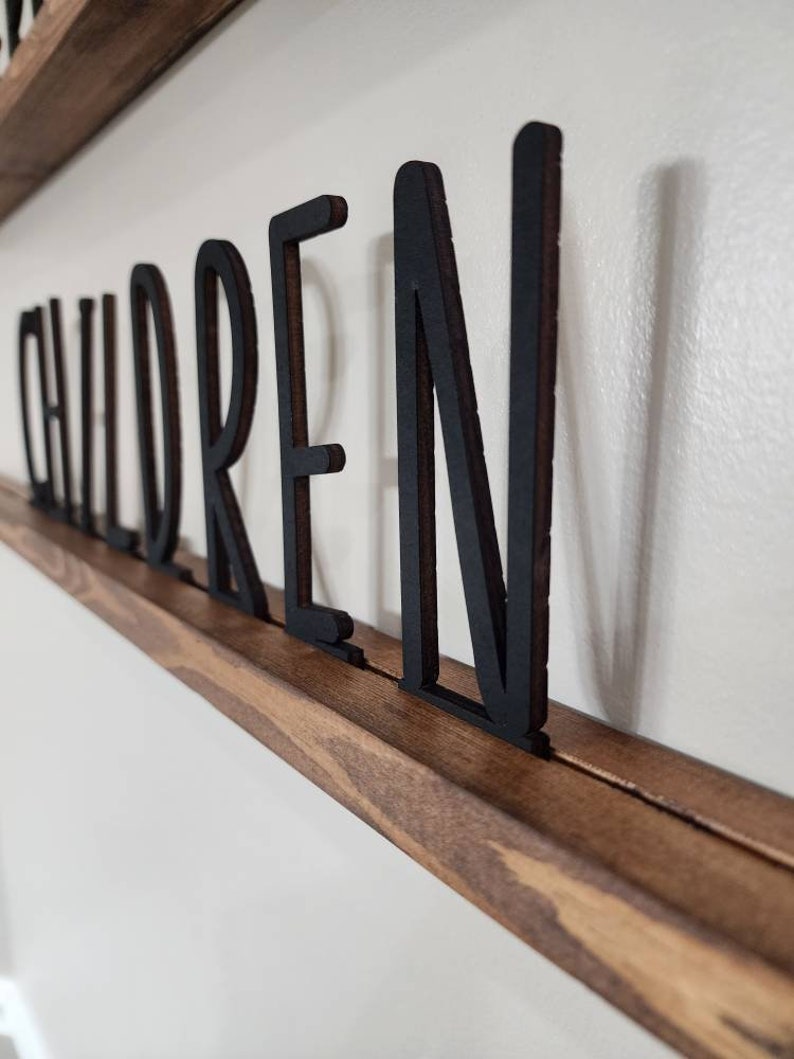 Letter Ledge Wall Message Board Statement Shelf Social Etsy