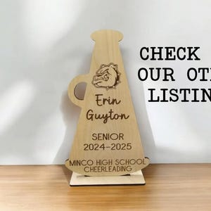 Cheer Coach Gift, Cheerleading Plaque, team gift to coach, great season award, Thank You Coach 2025 2026 Cheer image 11