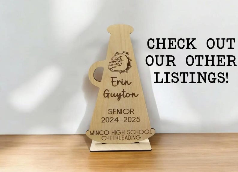 Cheer Coach Gift, Cheerleading Plaque, team gift to coach, great season award, Thank You Coach 2025 2026 Cheer image 11