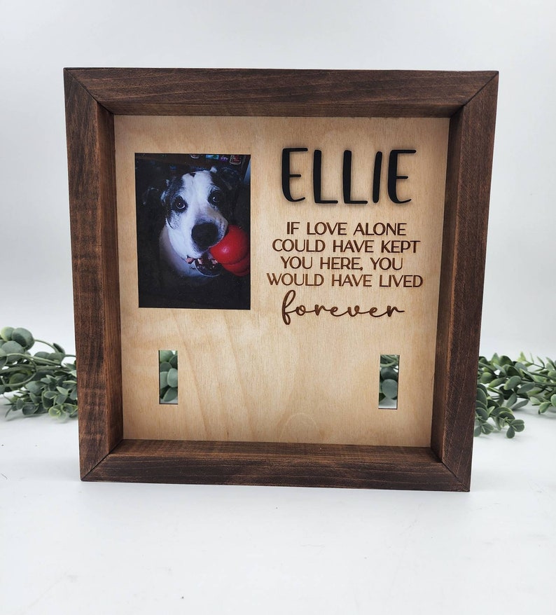 Personalized Pet Memorial Collar Display Dog Remembrance Etsy