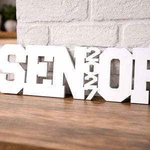 Senior Wood Cutout, Senior Year Picture Prop 2026, Grad Pictures, Graduation Party Decor Bild 7