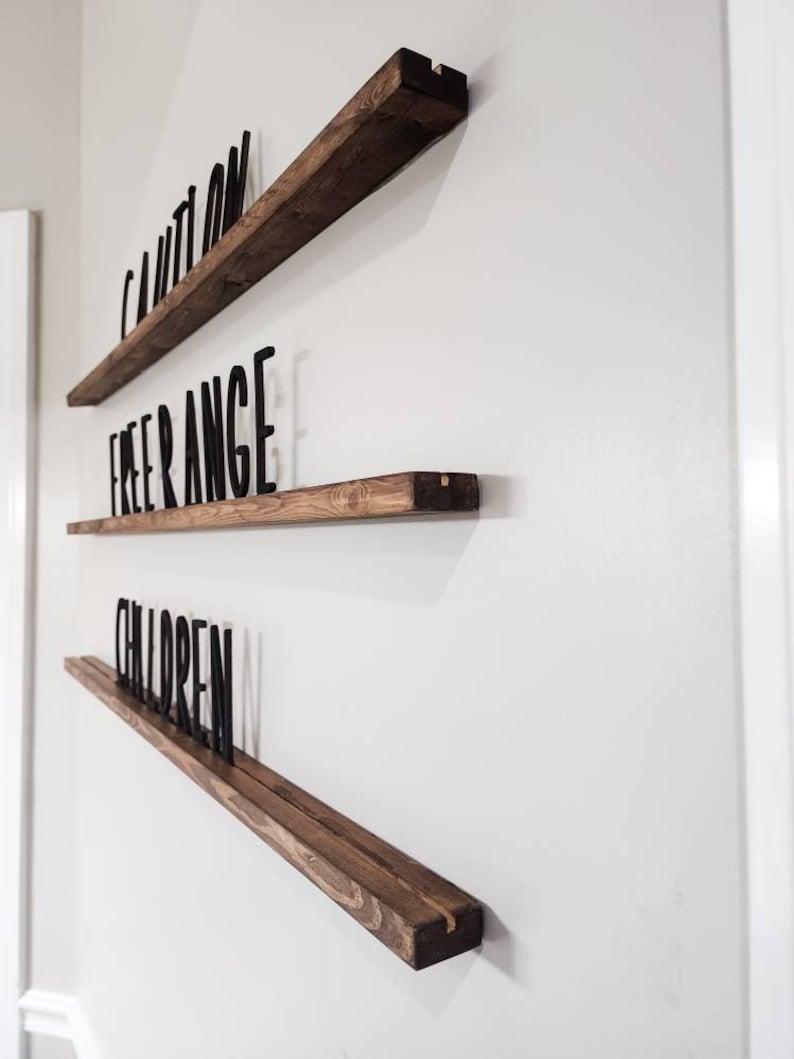 Letter Ledge Wall Message Board Statement Shelf Social Etsy