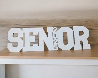 Custom Senior Wood Cutout | Personalized Senior Year Sign | Class of 2026 Photo Prop | Senior Picture Decor Graduation Party Wood Sign 2027