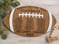 Personalized Football Coach Gift | Football Coach Appreciation Gift | Team Gift | End of Season Coach Gift | Football Team Sign