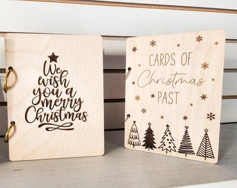 Christmas Card Holder, Greeting Card Keeper, Birthday, Wedding Card Display Storage, Card Album, Christmas Keepsake Gift white elephant gift