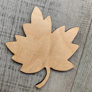 Leaf Cutout, Unfinished High Quality Wood Leaf Fall Door Hanger  Cut Out blanks DIY craft blanks, Craft Wood Leaf, Fall blank wood shapes