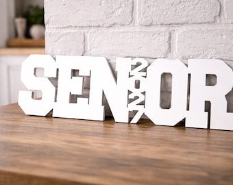 Senior Photo Prop | Custom SENIOR Sign | Graduation Photo Prop | Wooden Senior Pictures Sign | Class of 2026 Party Decor | Senior Portraits