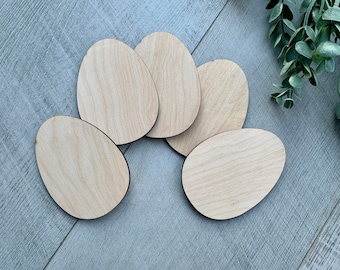 Wood Easter egg DIY craft blanks, Spring Craft Blank Wood,  DIY wooden egg, Egg childrens craft, door hanger cutout