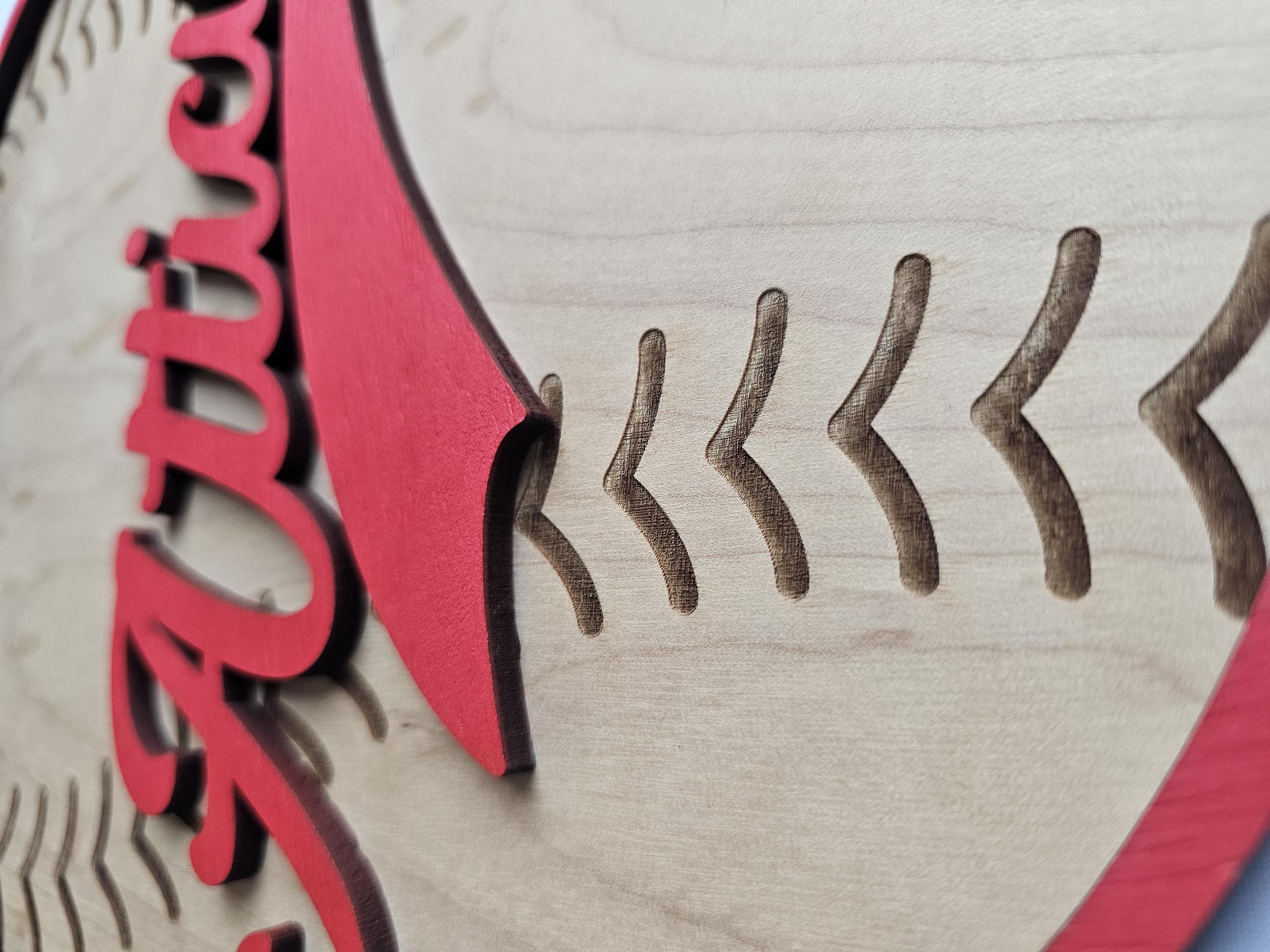 Personalized Baseball Name Sign | Custom Wood Baseball Wall Decor ...