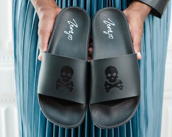 women's designer pool slides