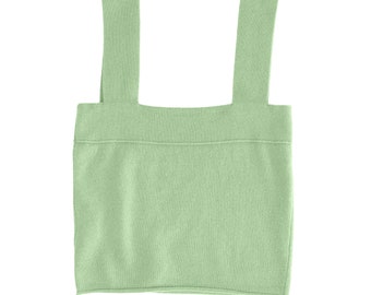 Cashmere Wool Bralette / Pear