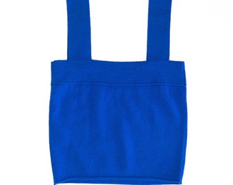 Cashmere Wool Bralette / Cobalt