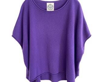 Cashmere Oversize Tee / Royal Purple