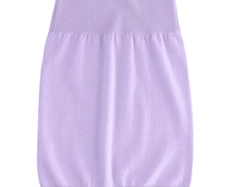 Cashmere Wool Mini Skirt / Lavender