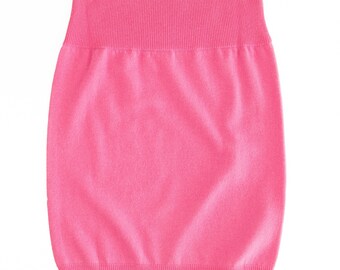 Cashmere Wool Mini Skirt / Bubblegum