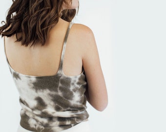 Cashmere Tie Dye Cami / Storm
