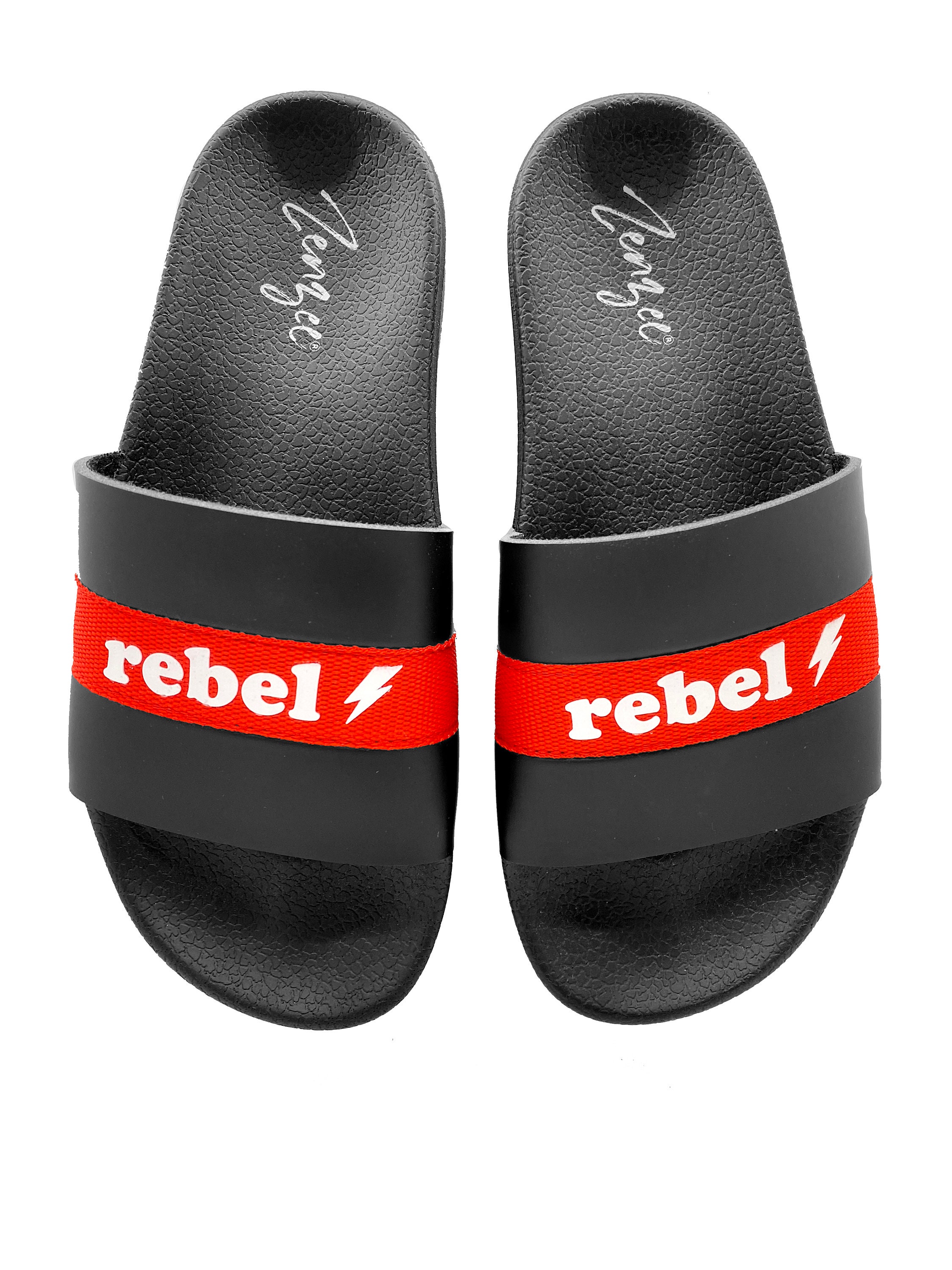 Damen Designer Pool Slide Sandalen mit Rebel Rebel Design von Etsy