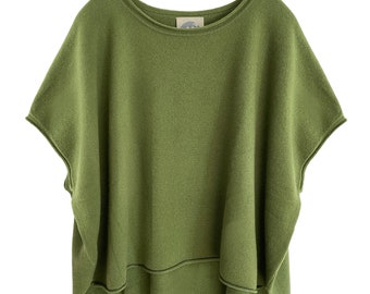 Cashmere Oversize Tee / Avocado Green