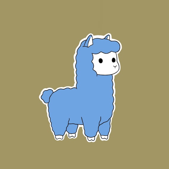 baby blue llama