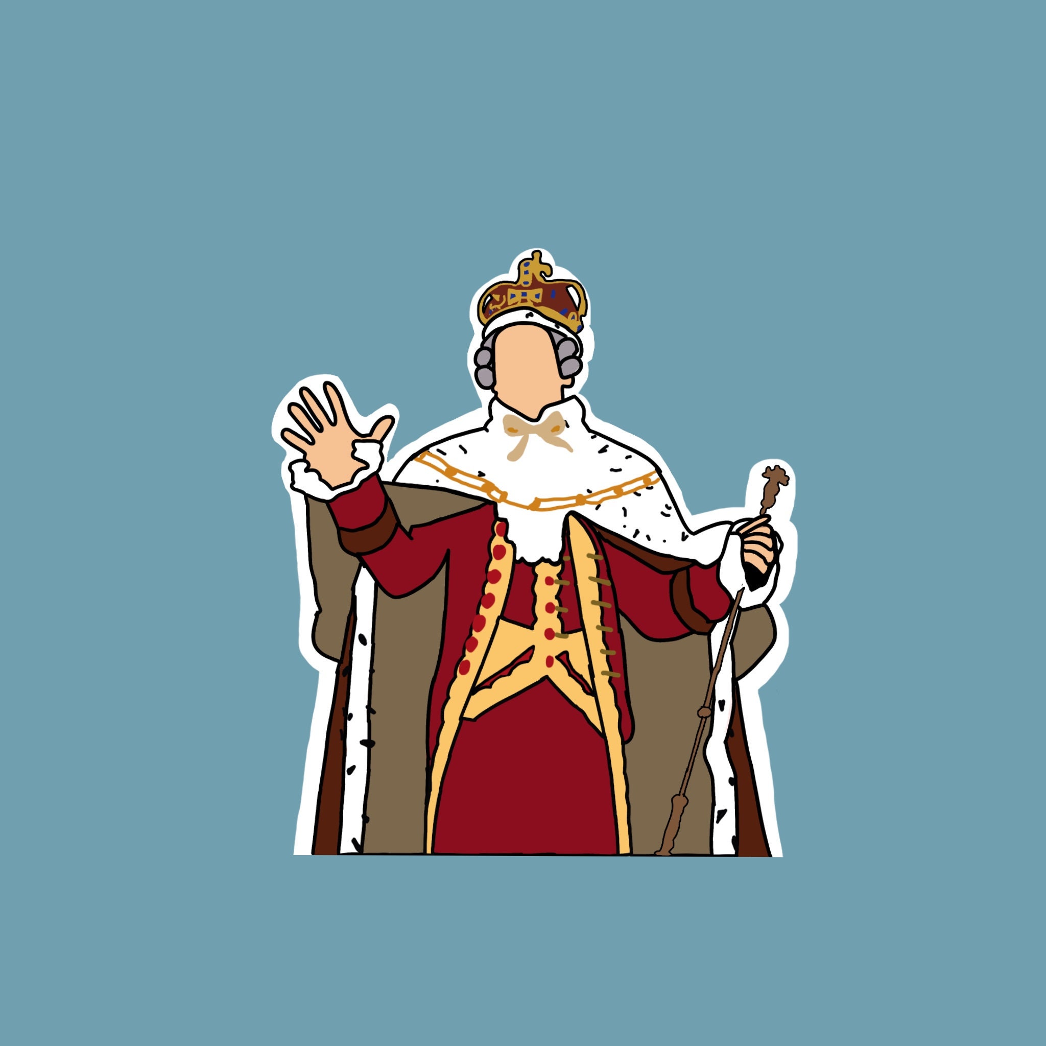 King III sticker Hamilton Sticker Etsy