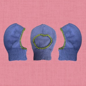 PATTERN coquette balaclava knitting adult knit bonnet image 6