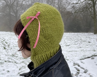PATRÓN pasamontañas coqueta tejido / gorro de punto adulto
