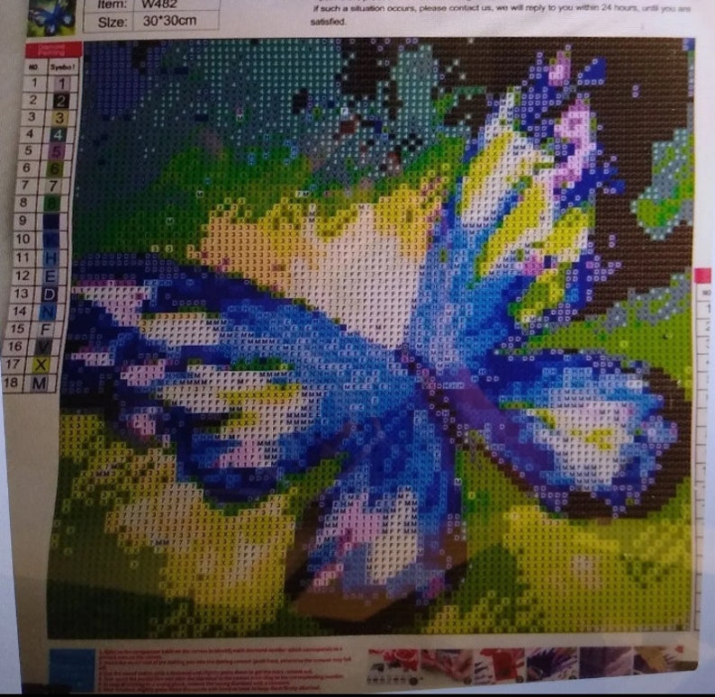 US Seller Free Shipping Multi Colored Butterfly Full Round Drill Diamond Art Painting