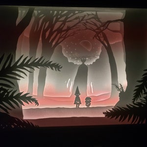 Sopra il Garden Wall Shadow Lightbox TEMPLATE