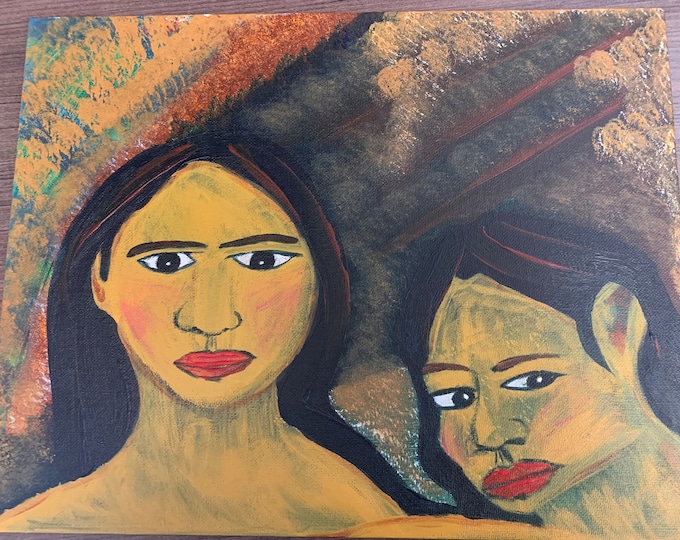 Sisters - Drea 11" x 14" acrylic