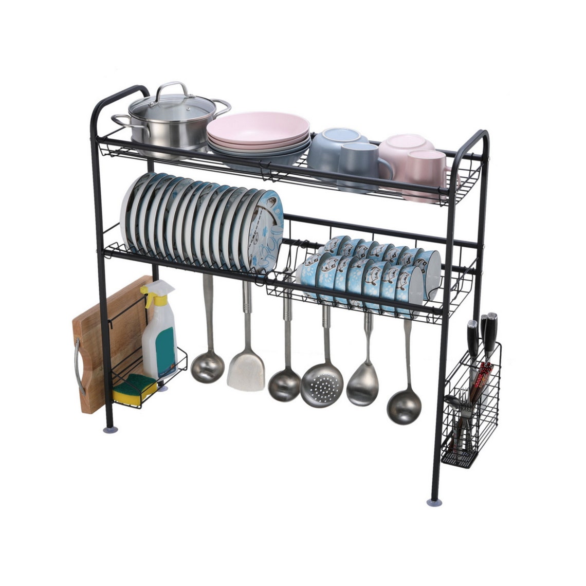 Dish Drainer Rack Stainless Steel Double Layer Inner Length Etsy