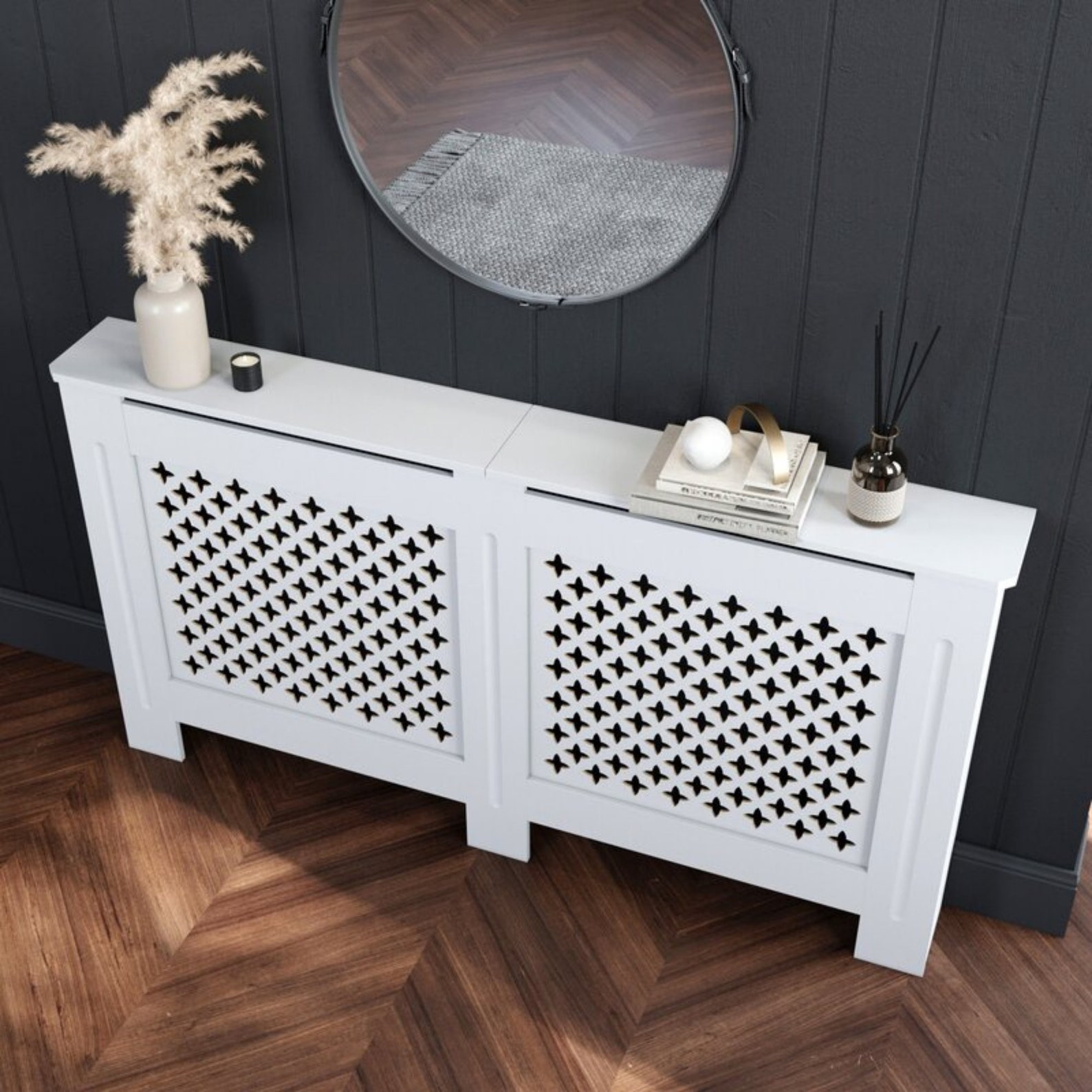 White Radiator Cover 152cm MDF Wood Large Size Width Etsy