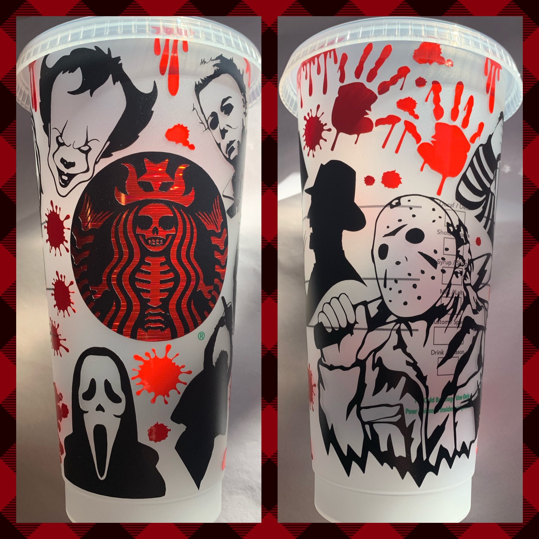 Horror Starbucks cup Etsy
