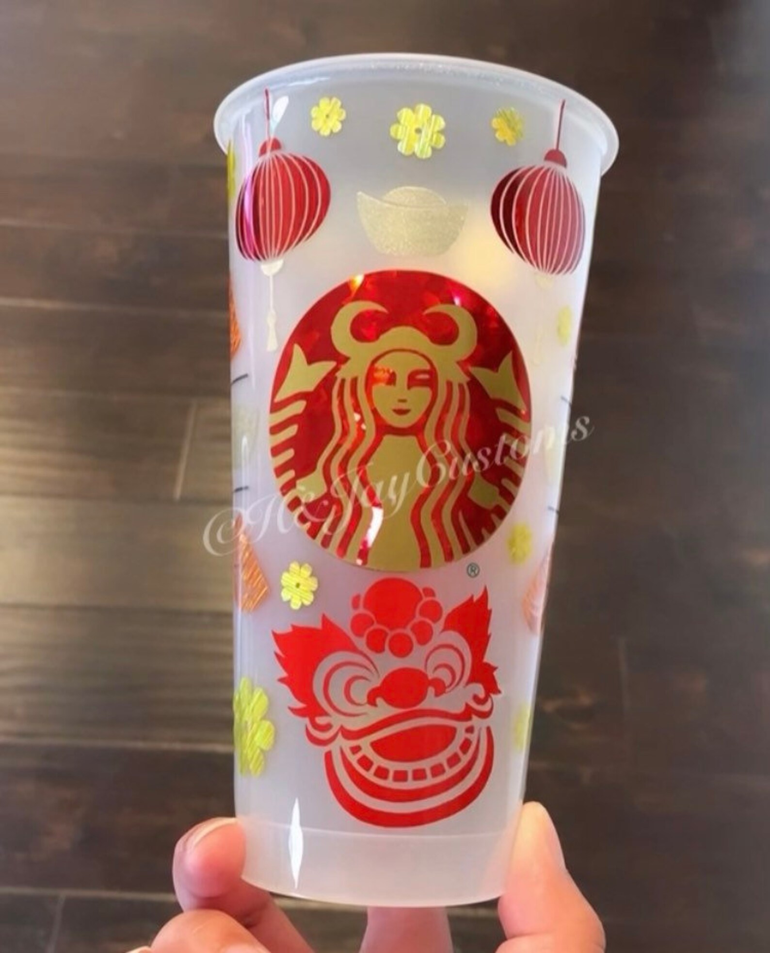 Year of the Ox Starbucks Cup. Lunar New Year. Chinese New Year Etsy