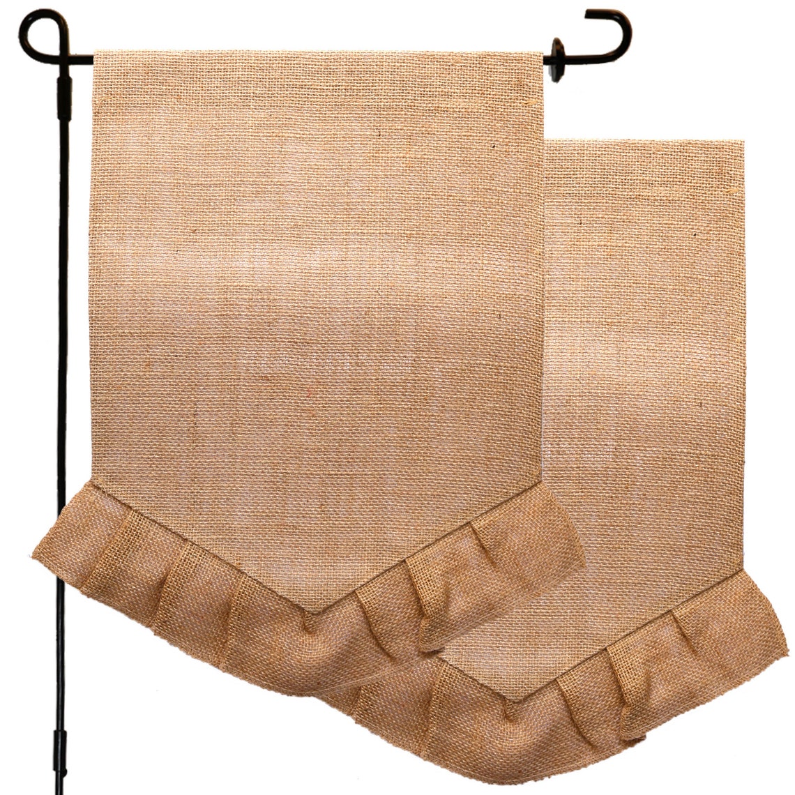 2 Pcs 12x18 Blank Garden Flags for DIY Blank Burlap Etsy