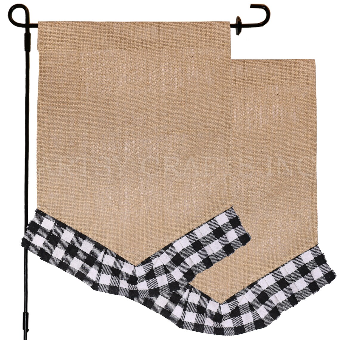 2 Pcs 12x18 Blank Garden Flags for DIY Plain Burlap Etsy