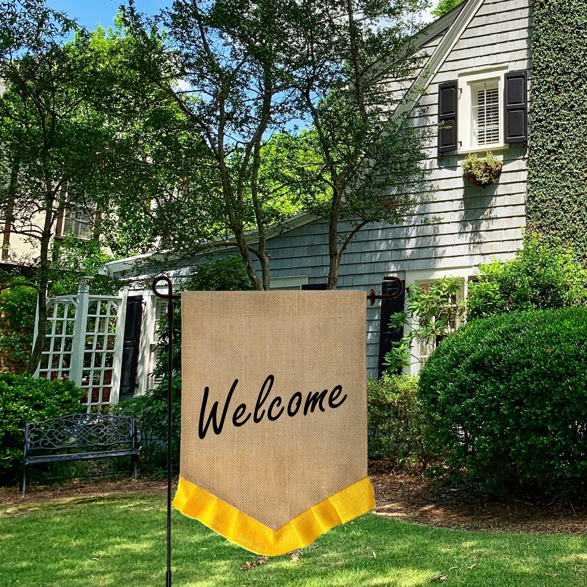 2 Pcs 12x18 Blank Garden Flags for DIY Plain Burlap Etsy